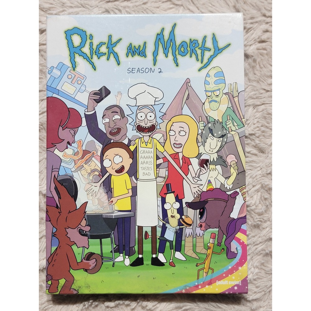 Rick and Morty Season 2 DVD Set Adult Swim 2-Disc Widescreen Animated Series